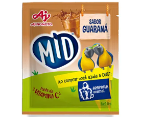 Refresco Em Pó Mid® Sabor Guaraná 20g